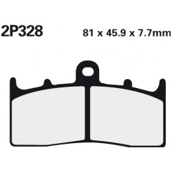 Přední brzdové destičky Nissin Kawasaki ZRX 400 1998 -  směs ST