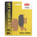 Zadní brzdové destičky SBS Can-Am  400 Outlander MAX STD Left/Rear 2007 - 2013 směs SI