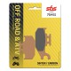 Rear brake pads SBS Can-Am  800 Outlander XT Left/Rear 2007 - 2011 type SI