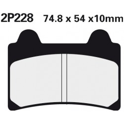Rear brake pads Nissin Yamaha XVZ 1300 TF Royal Star Venture 1999 -  type NS