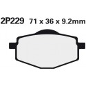 Zadní brzdové destičky Nissin Yamaha DT 125 R 1996 - 1997 směs NS