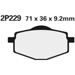 Rear brake pads Nissin Yamaha DT 125 R 1998 -  type NS