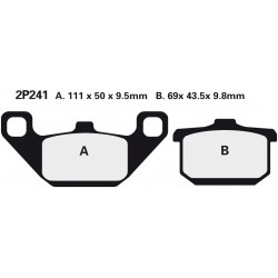 Zadní brzdové destičky Nissin Kawasaki ZX 750 A1, E, GP 1983 - 1985 směs NS