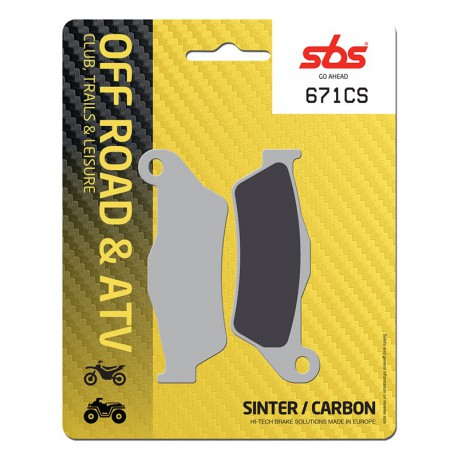 Front brake pads SBS KTM SX-F 250  2006 - 2019 type CS