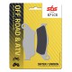 Přední brzdové destičky SBS TM  250 E 1995 - 2000 směs CS