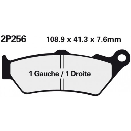 Zadní brzdové destičky Nissin Triumph 1600 Thunderbird 2009 -  směs NS