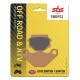 Zadní brzdové destičky SBS Kawasaki KX 500  1986 směs RSI