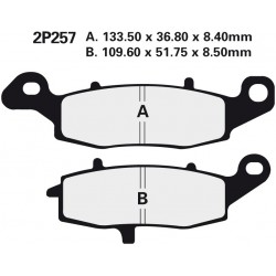 Zadní brzdové destičky Nissin Kawasaki VN 800 Drifter 1999 - 2002 směs NS