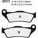 Rear brake pads Nissin BMW R 850 RT With Integral ABS 2001 -  type NS