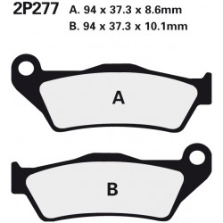 Zadní brzdové destičky Nissin BMW R 1200 C Classic 2003 - 2004 směs NS