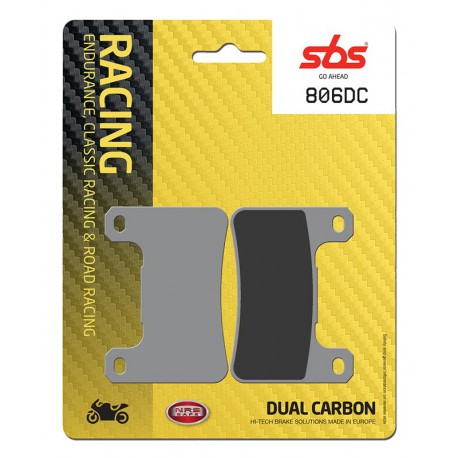 Přední brzdové destičky SBS Suzuki GSX-R 600  2006 - 2010 směs DC