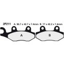 Zadní brzdové destičky Nissin Triumph 1200 Trophy Left/Rear 1991 - 1995 směs NS