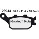 Rear brake pads Nissin Honda NC 750 D Integra 2014 -  type NS