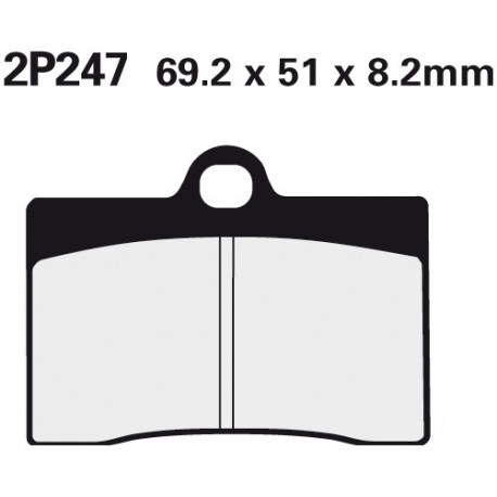 Front brake pads Nissin Honda RS 250 R 1993 -  type NS