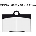 Front brake pads Nissin Honda RS 250 R 1993 -  type NS