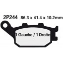 Zadní brzdové destičky Nissin Yamaha YZF 600 R6 2003 - 2004 směs NS