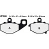 Rear brake pads Nissin Kawasaki ZX-6R 636 Ninja 2002 type NS