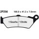 Front brake pads Nissin BMW G 650 GS 2009 -  type NS
