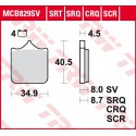 Front brake pads TRW / Lucas BMW S 1000 R 2016 -  type CRQ