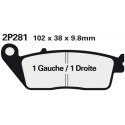 Rear brake pads Nissin Triumph 900 Thunderbird 1996 -  type NS