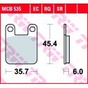 Přední brzdové destičky TRW / Lucas Derbi  50 Manhattan 1998 -  směs EC