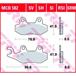 Front brake pads TRW / Lucas Can-Am  1000 Commander MAX 2014 -  type SI