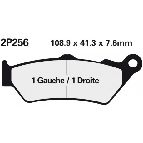 Front brake pads Nissin Ducati 1000 GT Touring 2009 -  type NS