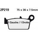 Zadní brzdové destičky Nissin Yamaha YZ 426 F 2000 - 2002 směs ST