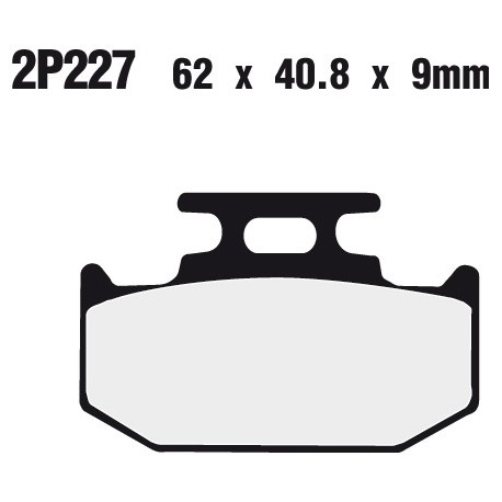 Zadní brzdové destičky Nissin Yamaha YZ 250 WRA,WRB 1990 - 1991 směs ST