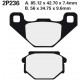 Rear brake pads Nissin Husaberg 350 1991 -  type ST