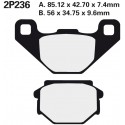 Rear brake pads Nissin Husaberg 350 1991 -  type ST