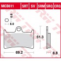 Front brake pads TRW / Lucas Yamaha MT-09 900 , A 2013 - 2016 type SRQ