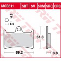 Přední brzdové destičky TRW / Lucas Yamaha XJR 1300  2002 - 2003 směs SRT