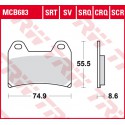 Predné brzdové doštičky / obloženie TRW / Lucas KTM LC8 1190 Adventure R ABS 2013 - 2016 směs SRT