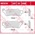 Predné brzdové doštičky / obloženie TRW / Lucas Honda VTX 1800 C 2001 - 2008 směs SRT