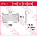 Front brake pads TRW / Lucas Indian  1800 Chieftain 2017 -  type SRT