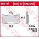 Přední brzdové destičky TRW / Lucas Triumph  1050 Tiger SE 2010 - 2012 směs SV