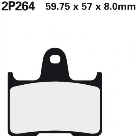 Zadní brzdové destičky Nissin Harley-Davidson XL 1200 X Forty-Eight 2014 -  směs ST