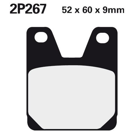 Zadní brzdové destičky Nissin Yamaha YZF 750 R7 OW02 1999 -  směs ST