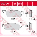 Přední brzdové destičky TRW / Lucas Honda CB 650 F, FA 2014 - 2016 směs SV