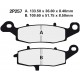 Přední brzdové destičky Nissin Suzuki GS 500 E 1996 - 2003 směs NS