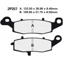 Přední brzdové destičky Nissin Suzuki GS 500 E 1996 - 2003 směs NS
