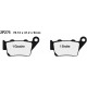 Rear brake pads Nissin KTM EXC 300 Enduro 1999 - 2003 type ST