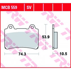Vorne bremsbeläge TRW / Lucas Yamaha FJ 1200  1988 - 1990