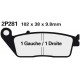 Rear brake pads Nissin Triumph 900 Adventurer 1996 -  type ST