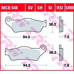 Front brake pads TRW / Lucas KTM LC4 620 Competition 1999 - 