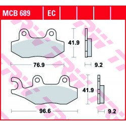 Front brake pads TRW / Lucas Kymco  125 Agility One (R12) 2005 - 2009