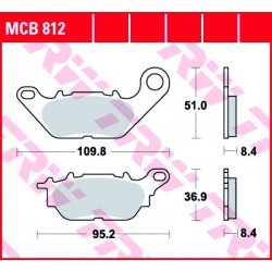 Vorne bremsbeläge TRW / Lucas Yamaha YZF 150 R15 2014 - 