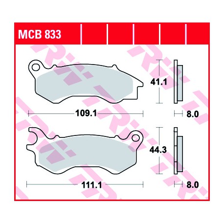 Front brake pads TRW / Lucas Honda SCV 110 NHX Lead 2010 - 2011