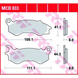 Front brake pads TRW / Lucas Honda PCX 150  2010 - 2014